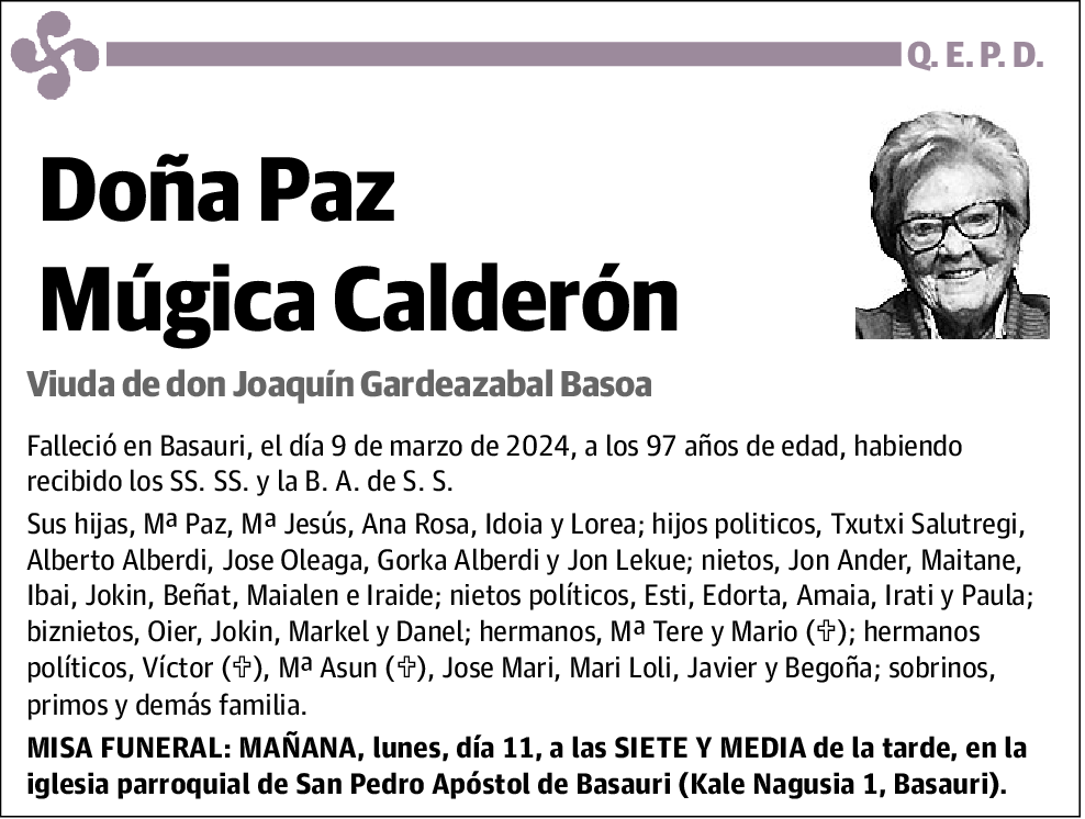 Paz Múgica Calderón