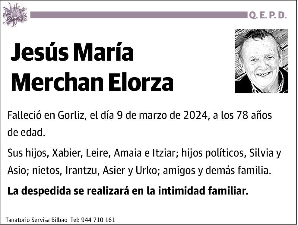 Jesús María Merchan Elorza