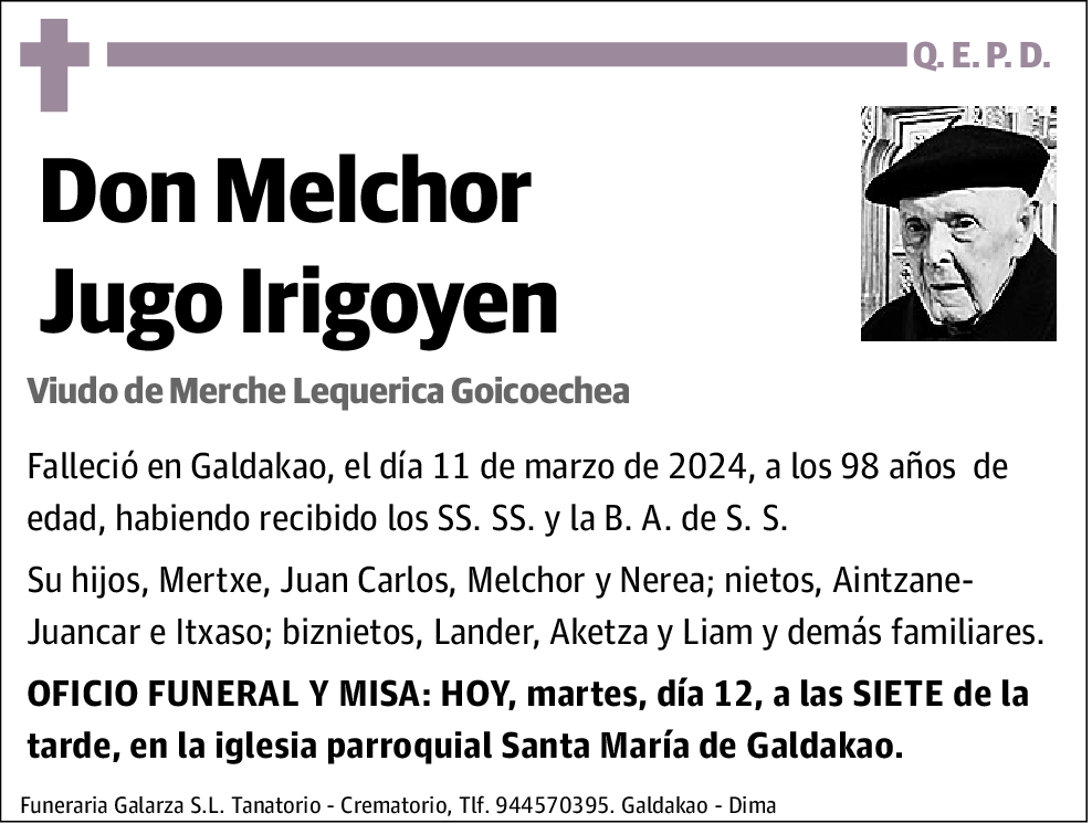 Melchor Jugo Irigoyen