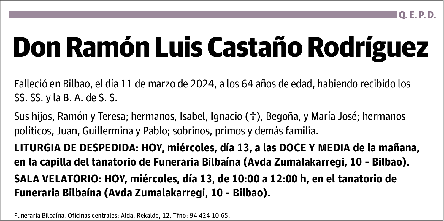 Ramón Luis Castaño Rodríguez