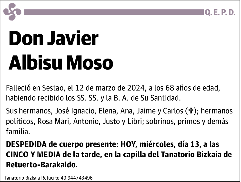 Javier Albisu Moso