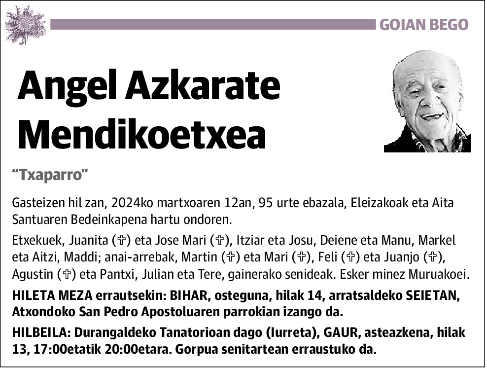 Angel Azkarate Mendikoetxea