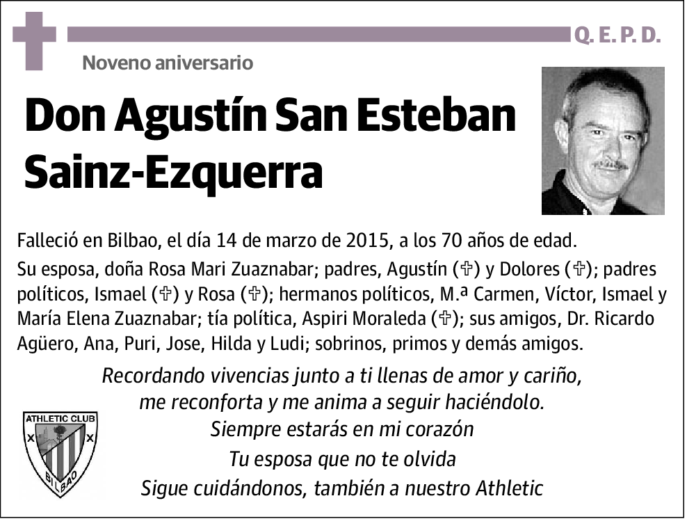 Agustín San Esteban Sainz-Ezquerra