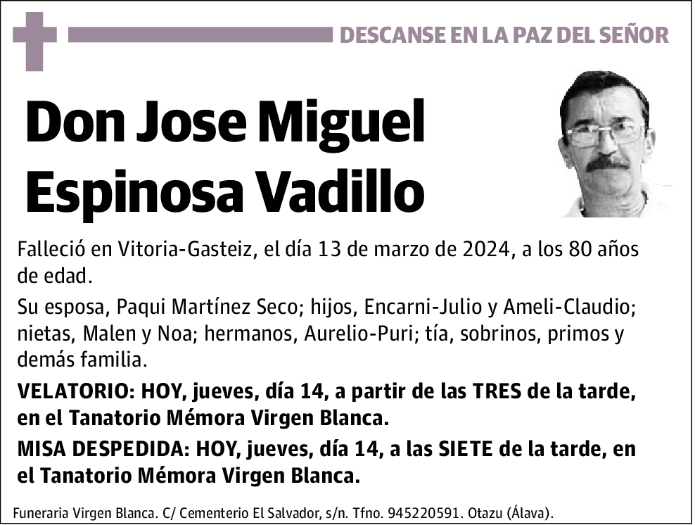 Jose Miguel Espinosa Vadillo