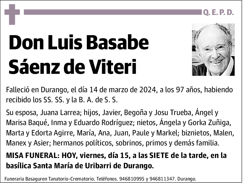 Luis Basabe Sáenz de Viteri