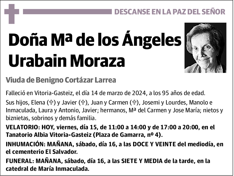 Mª de Los Ángeles Urabain Moraza