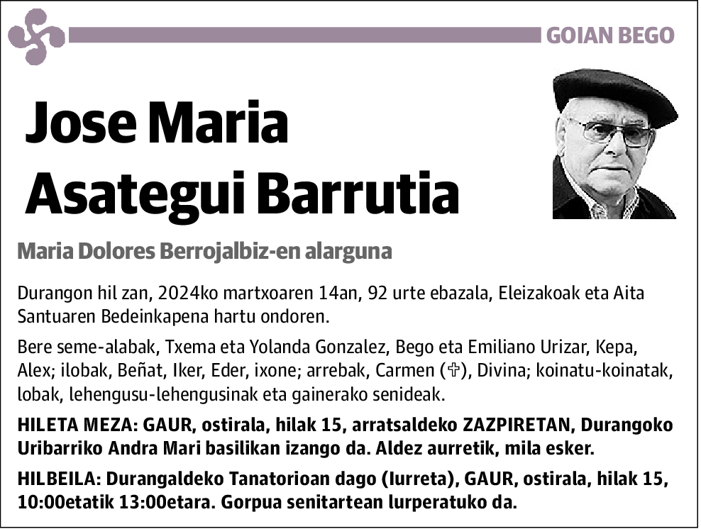 Jose Maria Asategui Barrutia