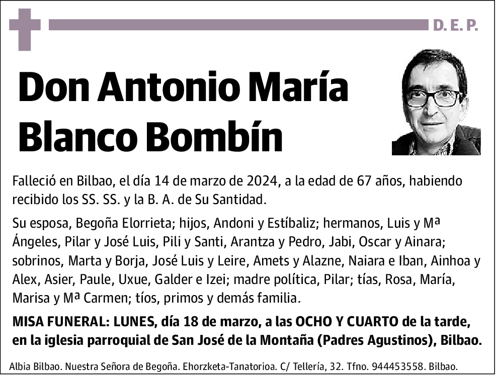 Antonio María Blanco Bombín