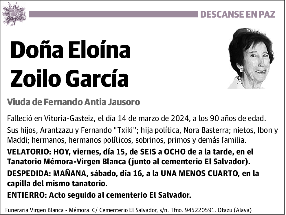 Eloina Zoilo Garcia