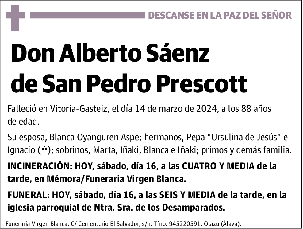 Alberto Sáenz de San Pedro Prescott