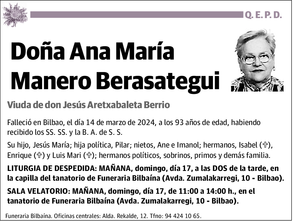 Ana María Manero Berasategui