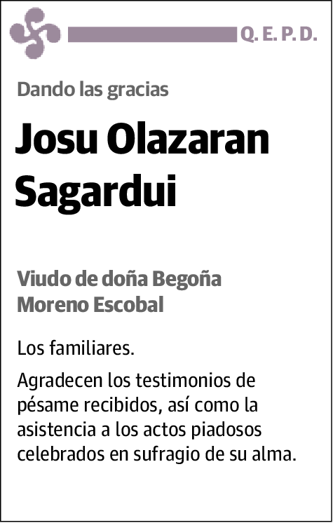 Josu Olazaran Sagardui