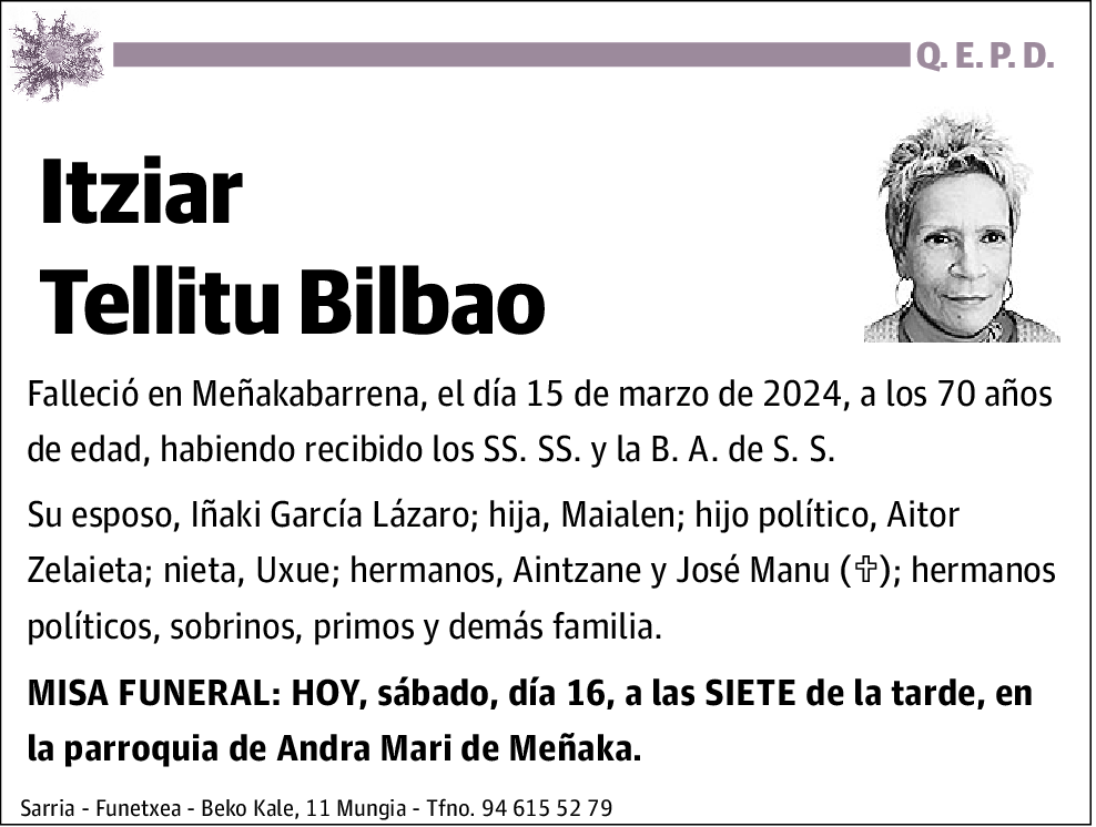 Itziar Tellitu Bilbao