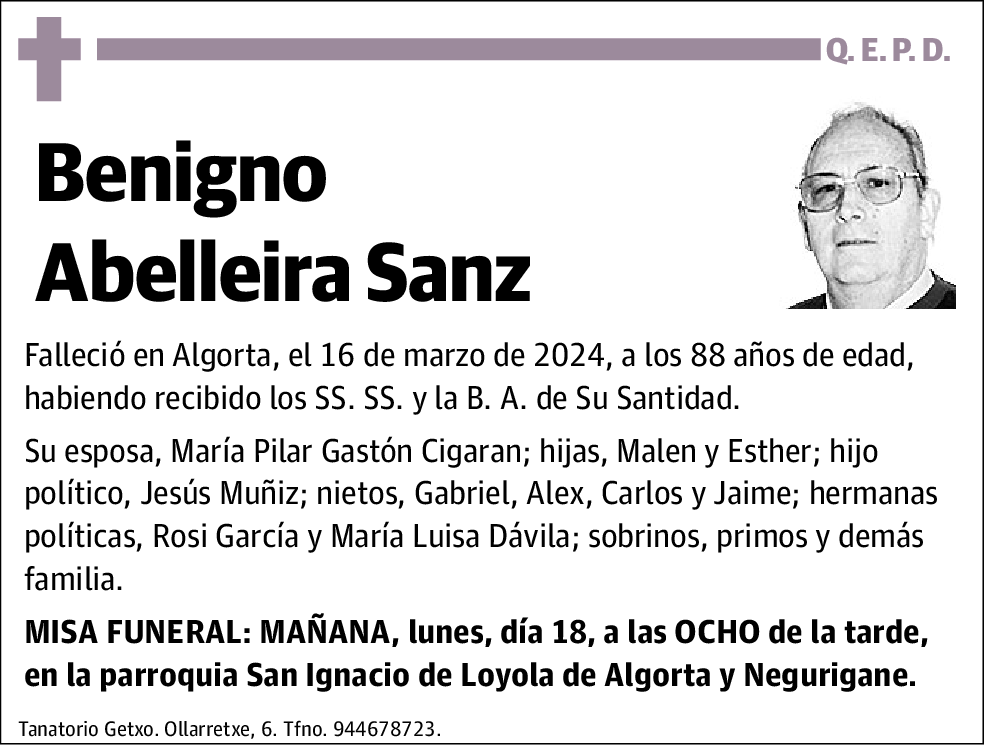 Benigno Abelleira Sanz