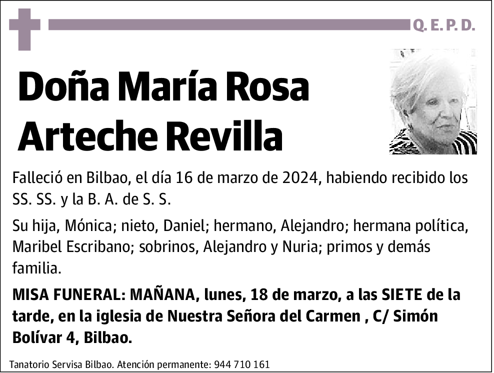 María Rosa Arteche Revilla