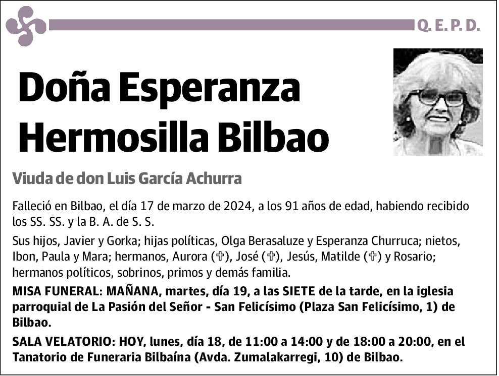 Esperanza Hermosilla Bilbao