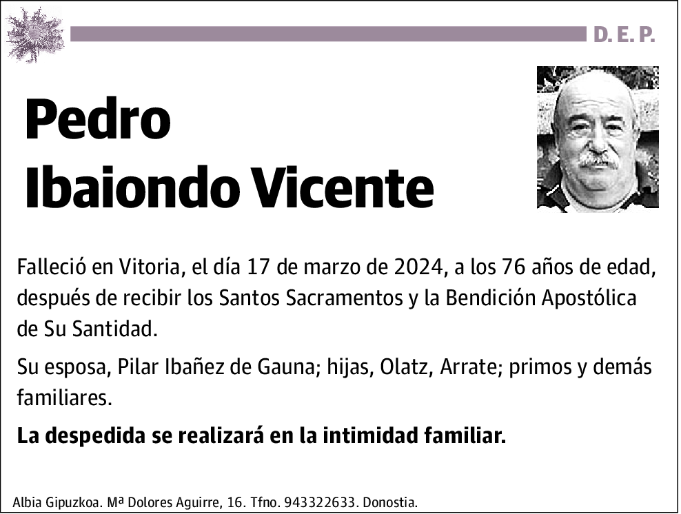 Pedro Ibaiondo Vicente