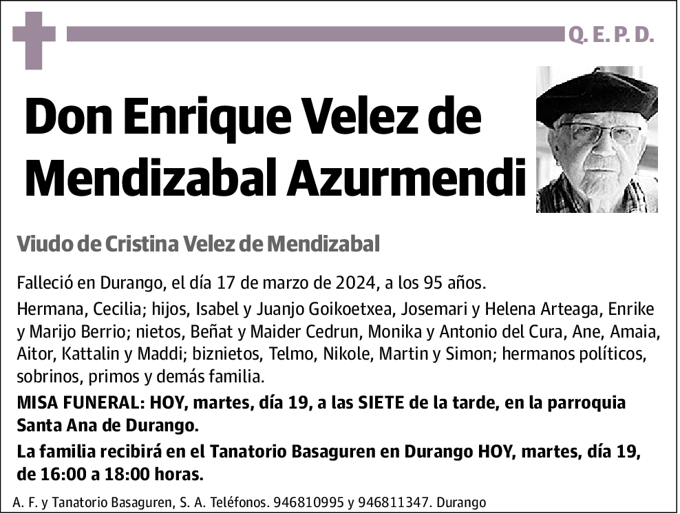 Enrique Velez de Mendizabal Azurmendi