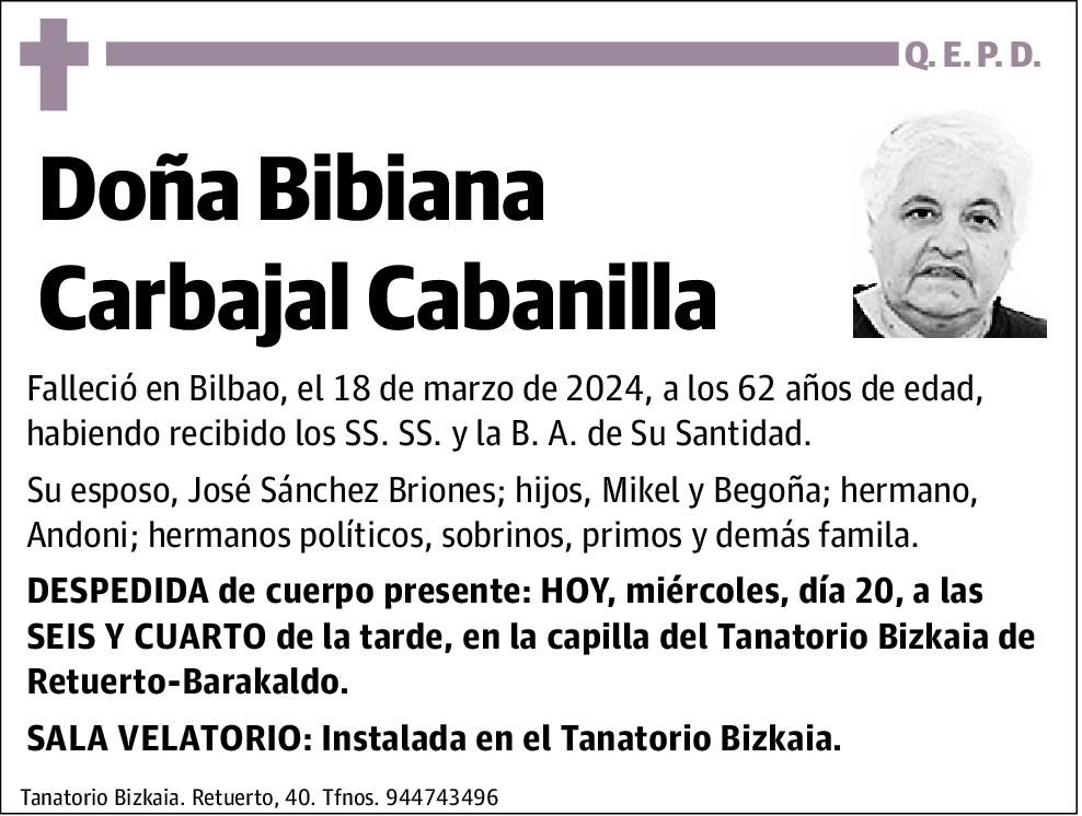 Bibiana Carbajal Cabanilla