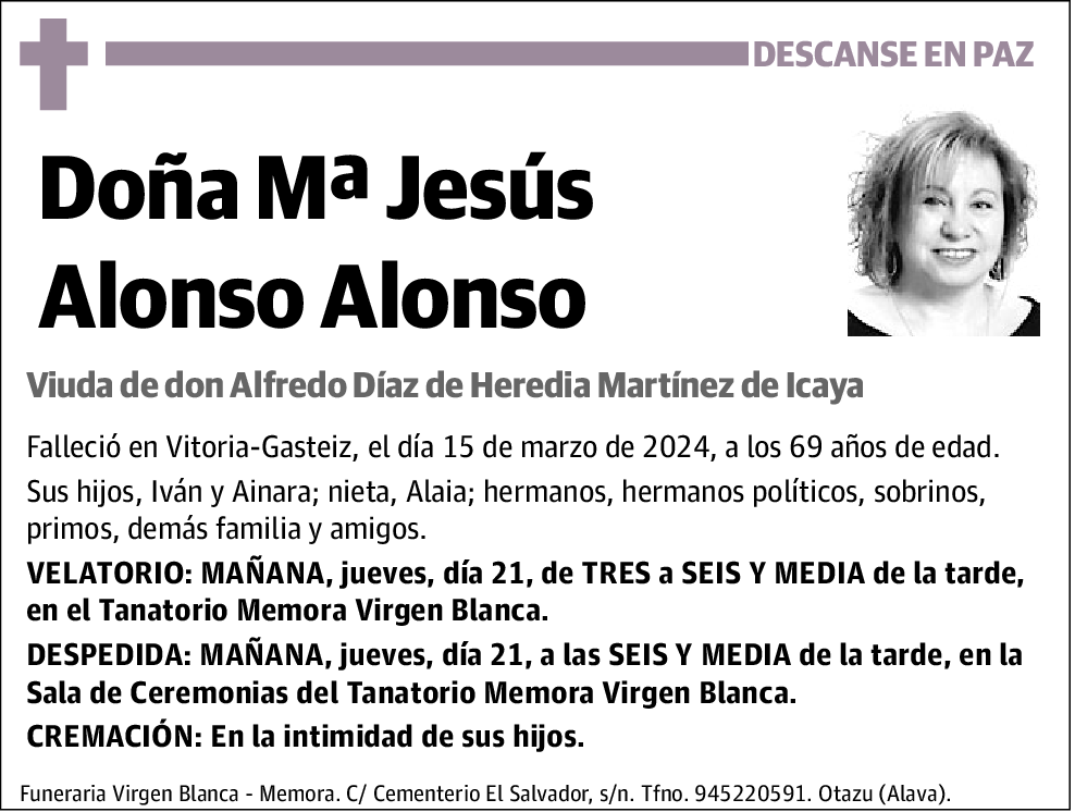 Mª Jesús Alonso Alonso