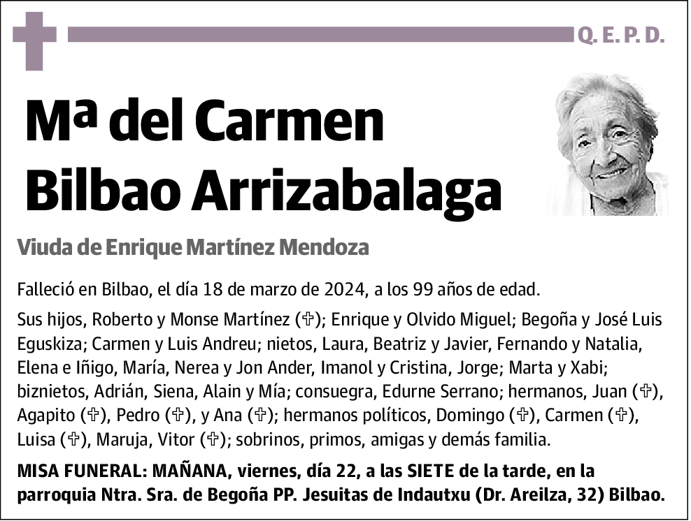 Mªdel Carmen Bilbao Arrizabalaga