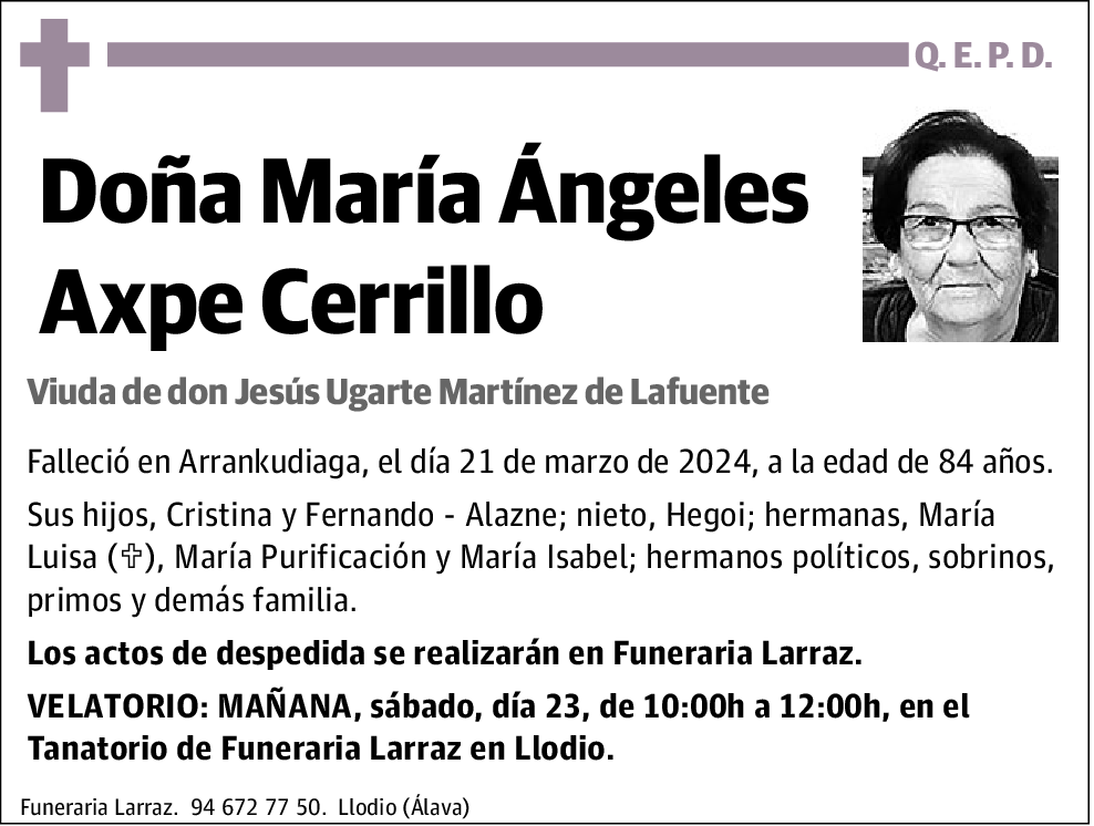 María Ángeles Axpe Cerrillo