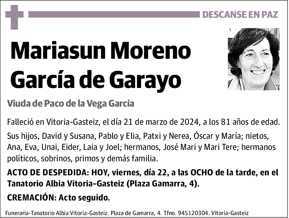 Mariasun Moreno García de Garayo