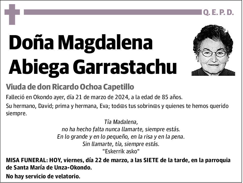 Magdalena Abiega Garrastachu