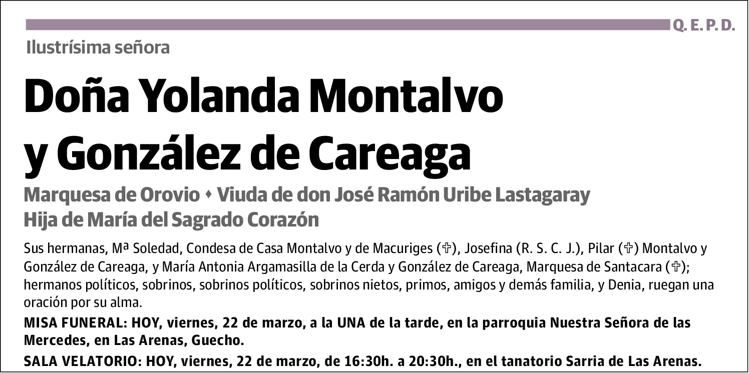 Yolanda Montalvo y González de Careaga