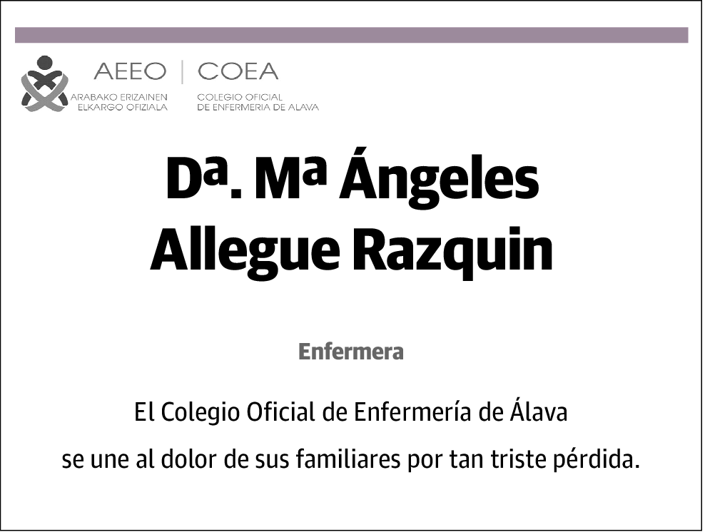 Mª Angeles Allegue Razquin