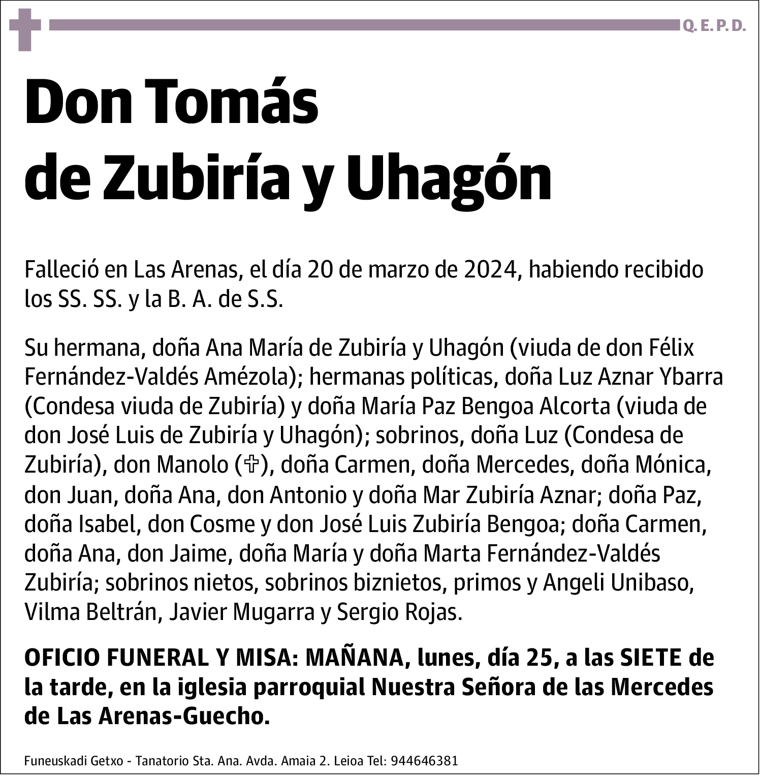 Tomás de Zubiría y Uhagón