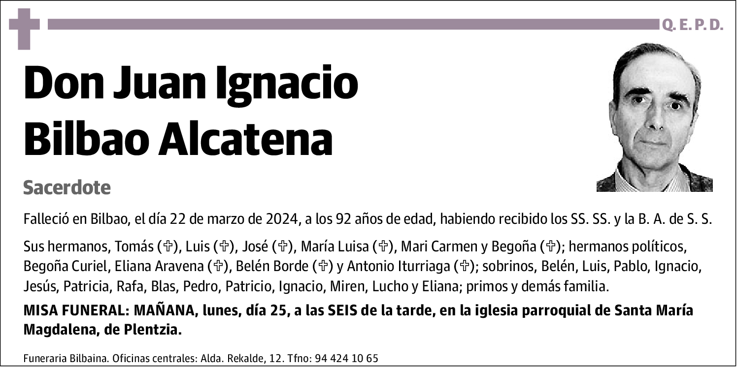 Juan Ignacio Bilbao Alcatena