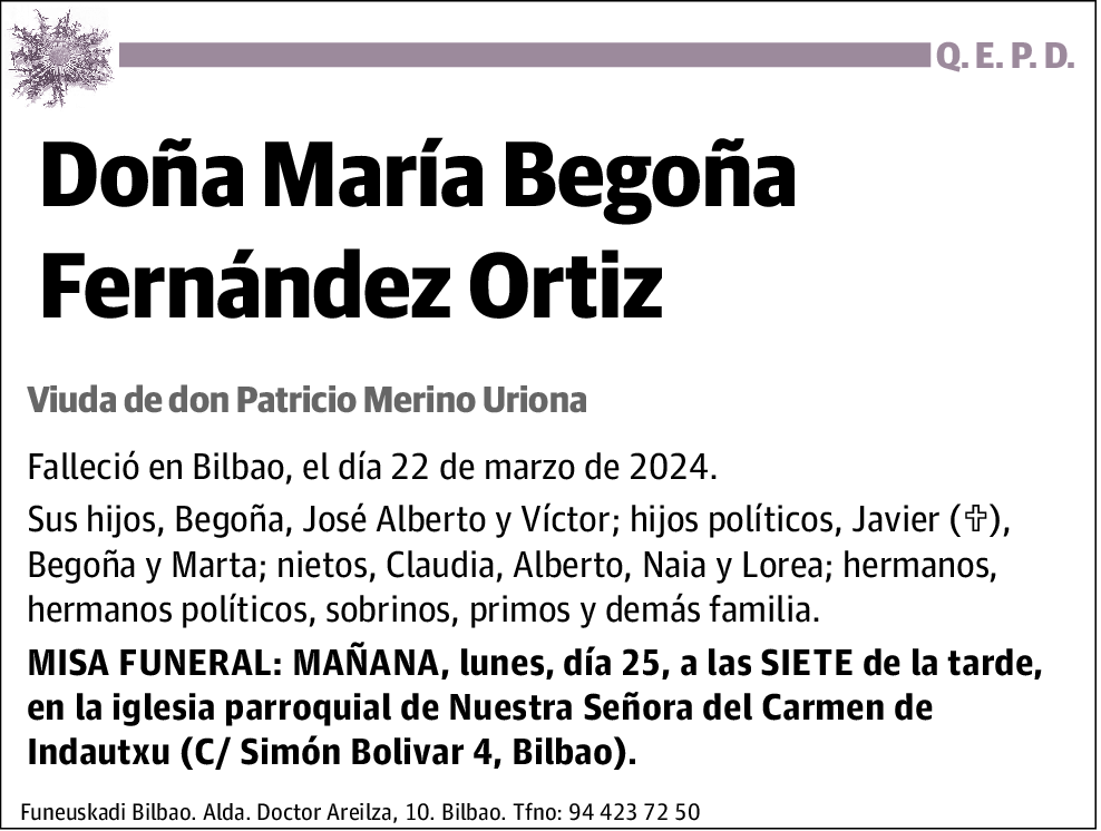 María Begoña Fernández Ortiz