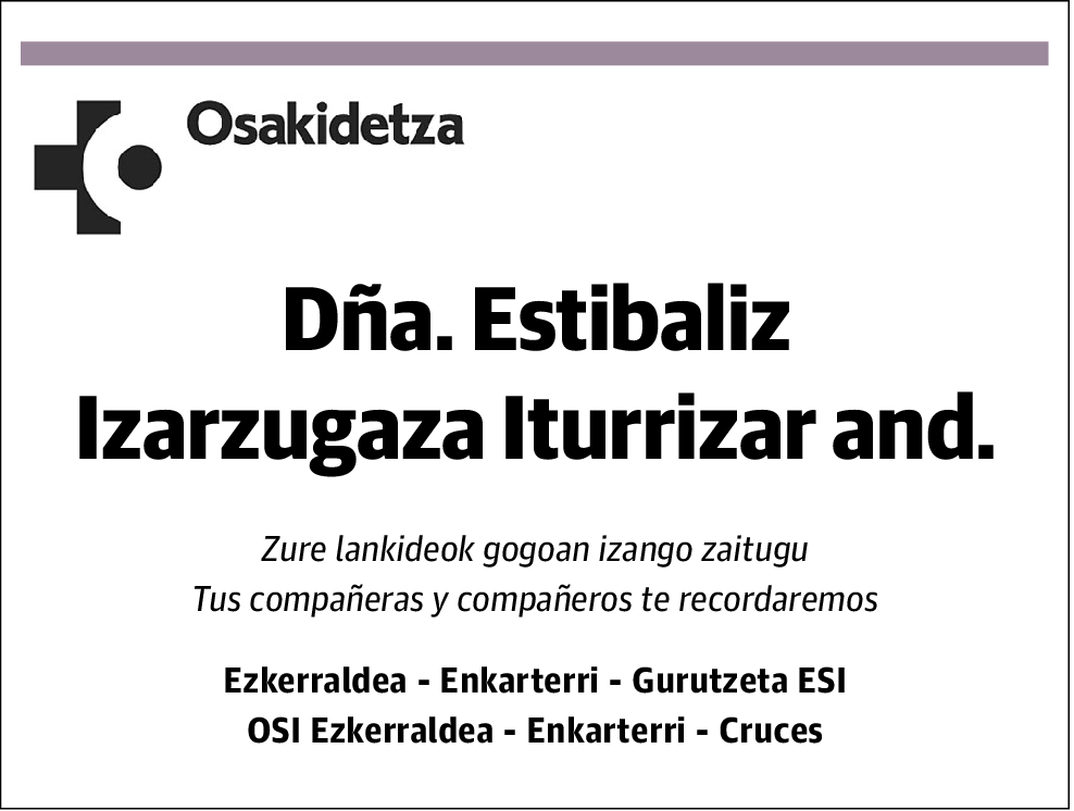 Estibaliz Izarzugaza Iturrizar