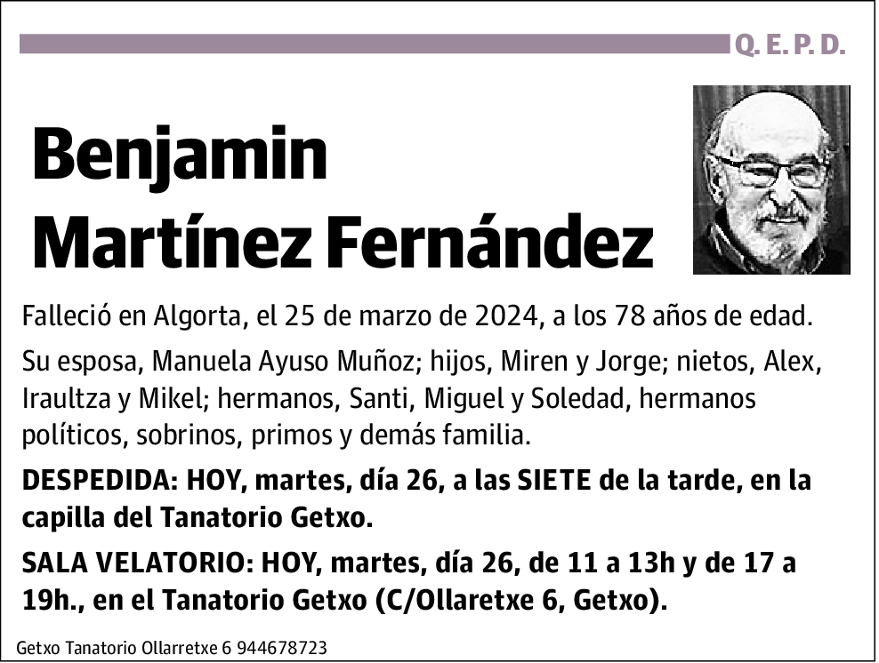 Benjamín Martínez Fernández