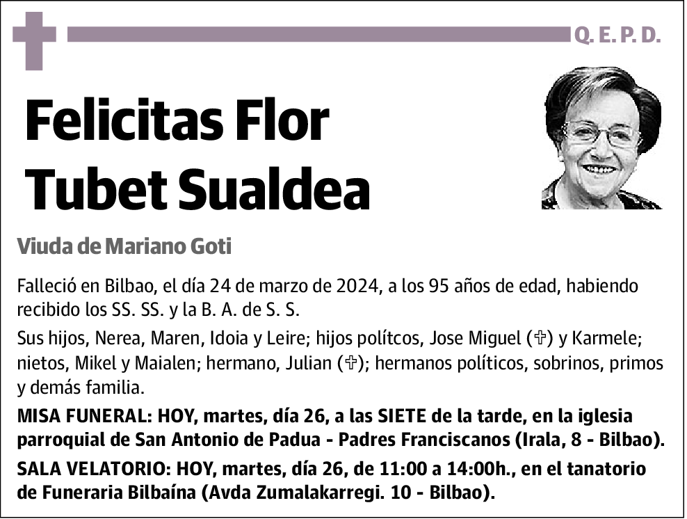 Felicitas Tubet Sualdea