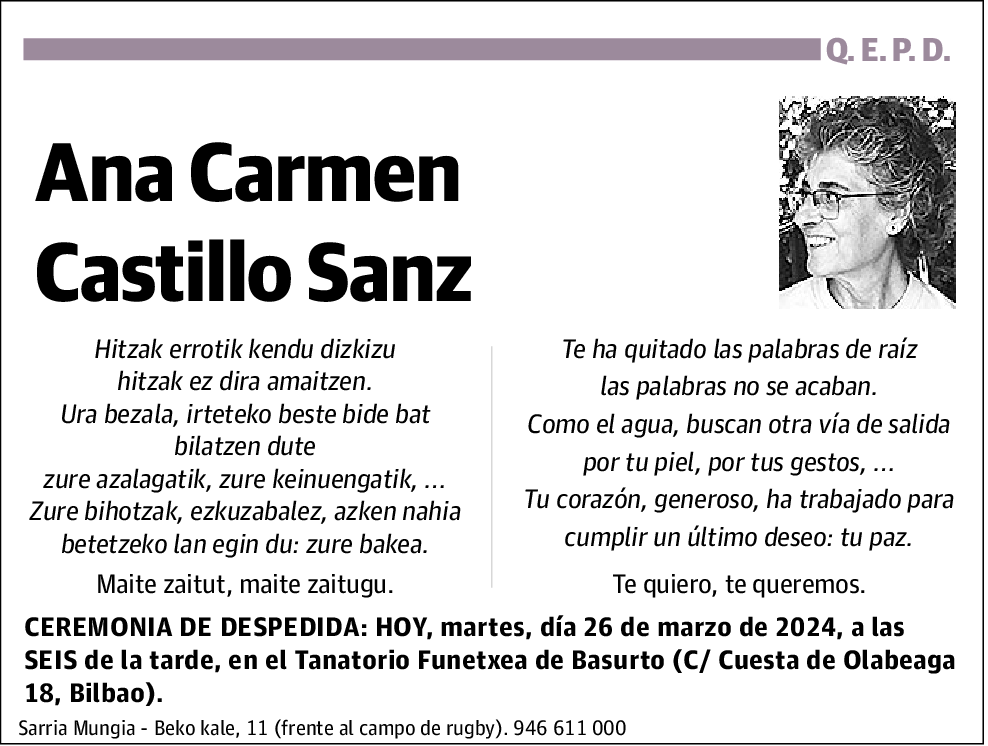 Ana Carmen Castillo Sanz