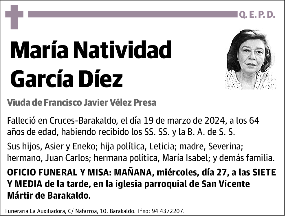 María Natividad García Díez