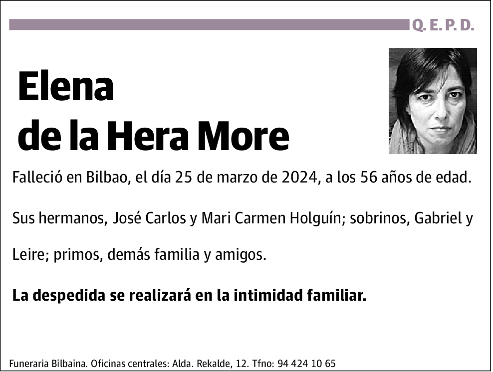 Elena de la Hera More