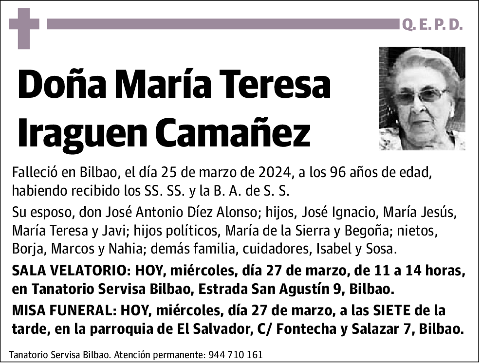 María Teresa Iraguen Camañez