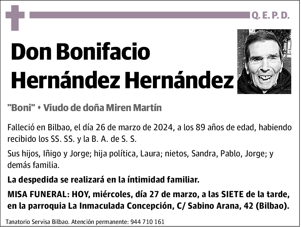 Bonifacio Hernández Hernández