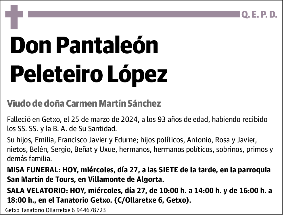 Pantaleón Peleteiro López