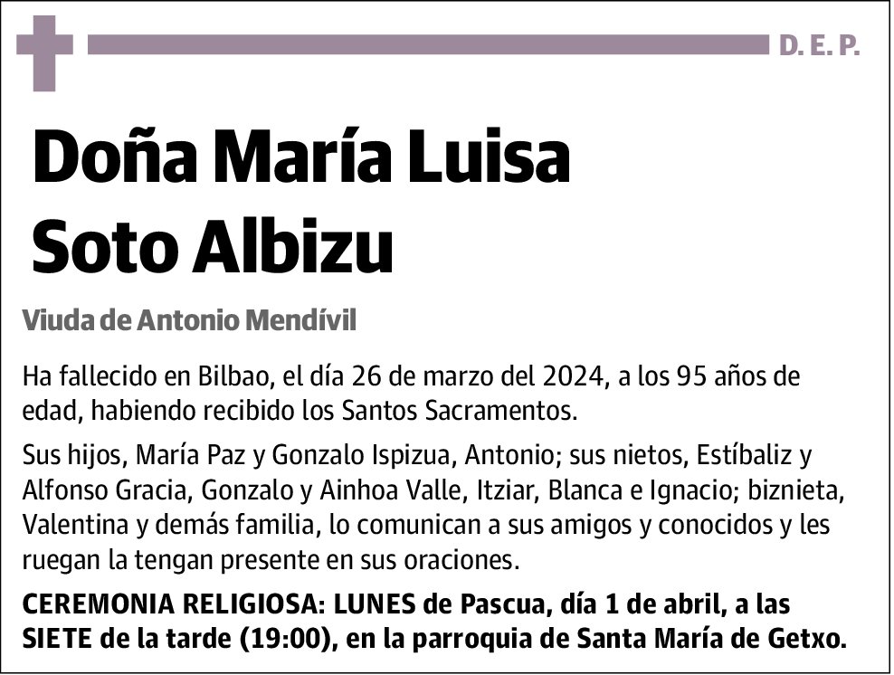 María Luisa Soto Albizu