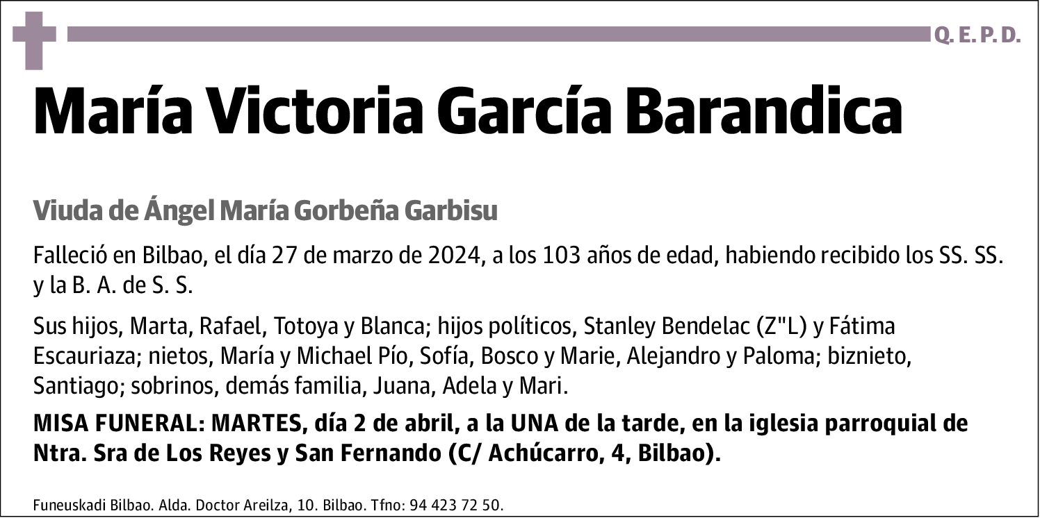 María Victoria García Barandica