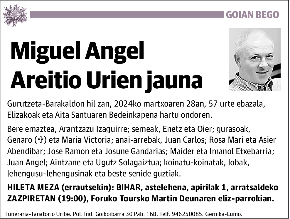 Miguel Angel Areitio Urien