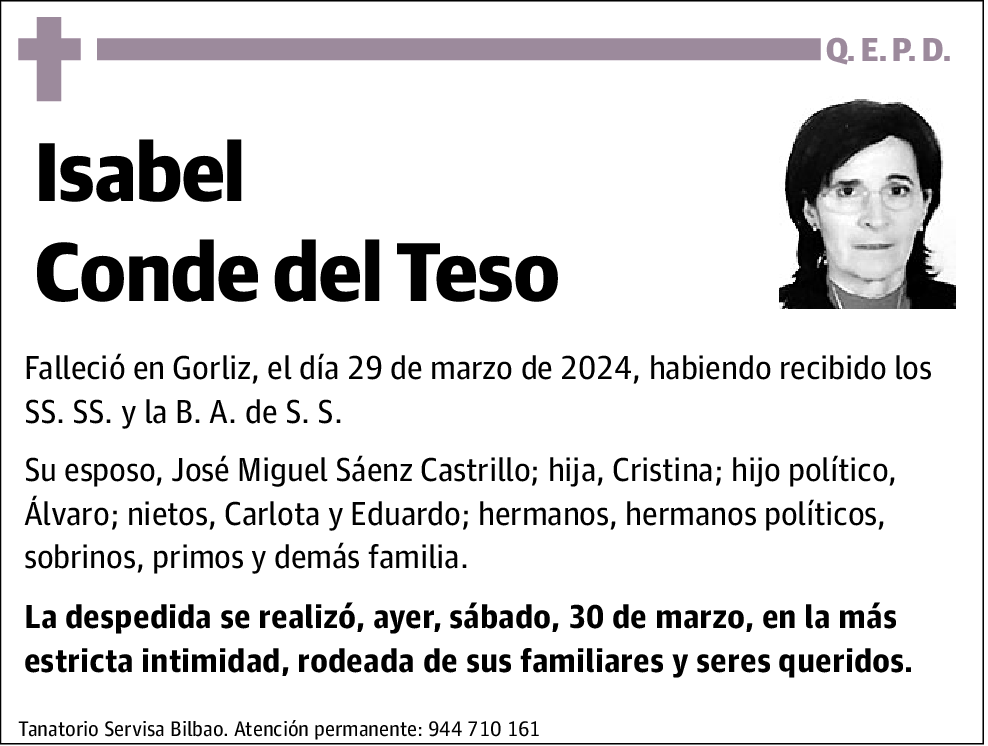 Isabel Conde del Teso