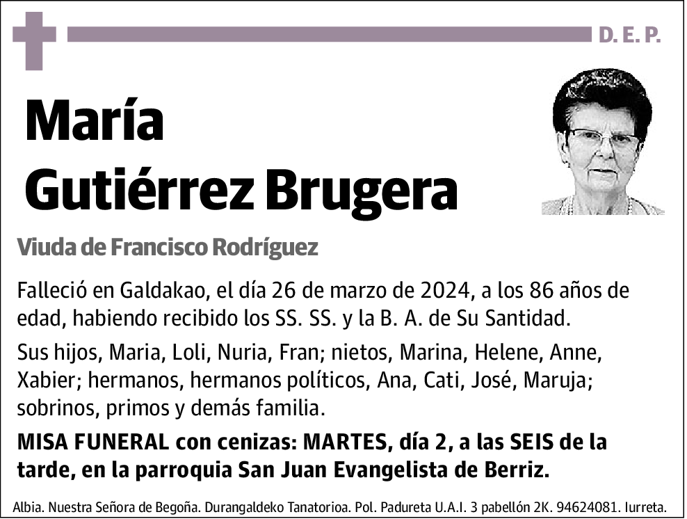 María Gutiérrez Brugera