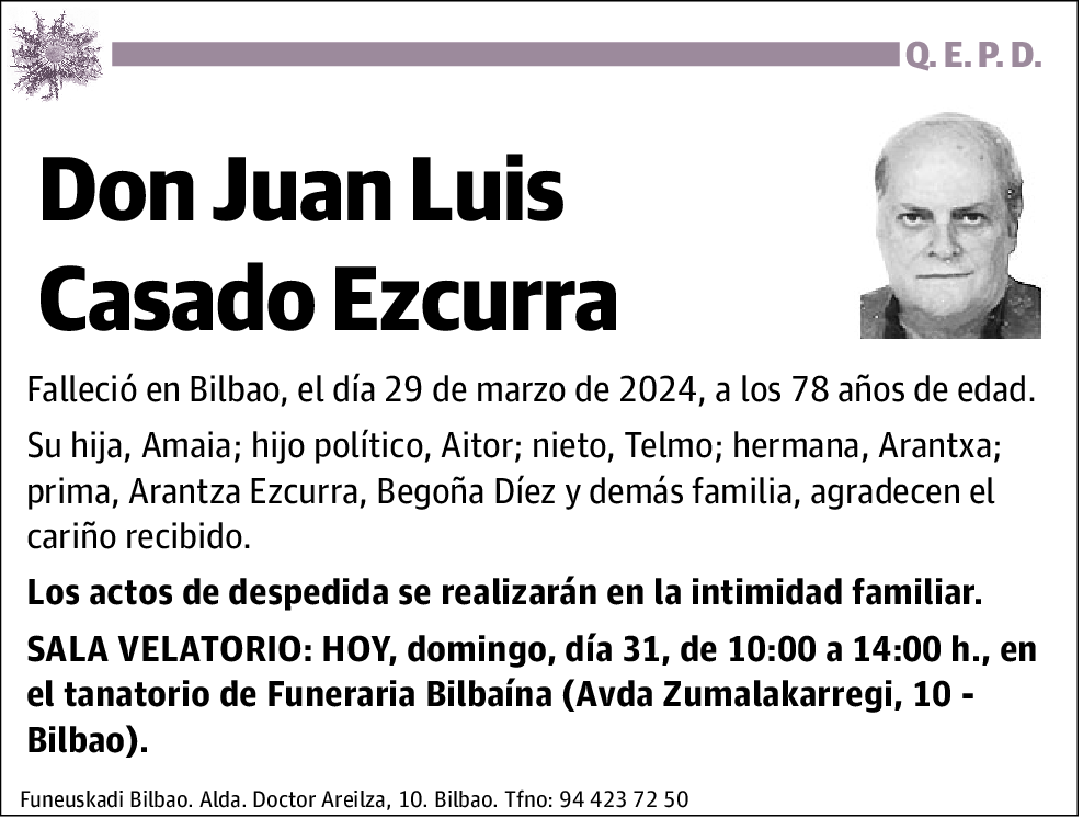 Juan Luis Casado Ezcurra