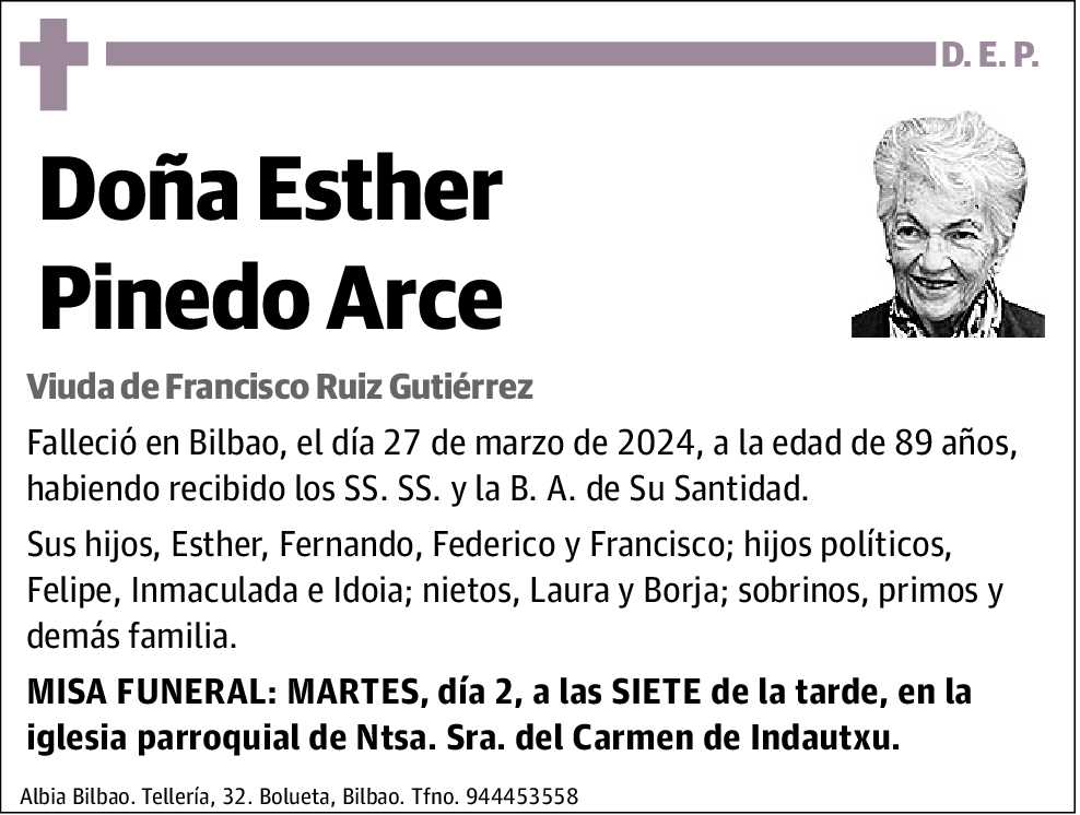 Esther Pinedo Arce