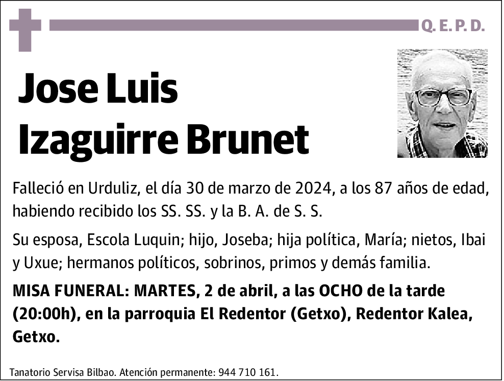 Jose Luis Izaguirre Brunet